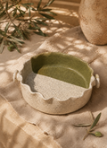 Moss Scallop Serving Dish
