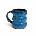 Azure Ribbed Mug