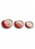 Red Heart Bowl Set – 3 Piece Collection
