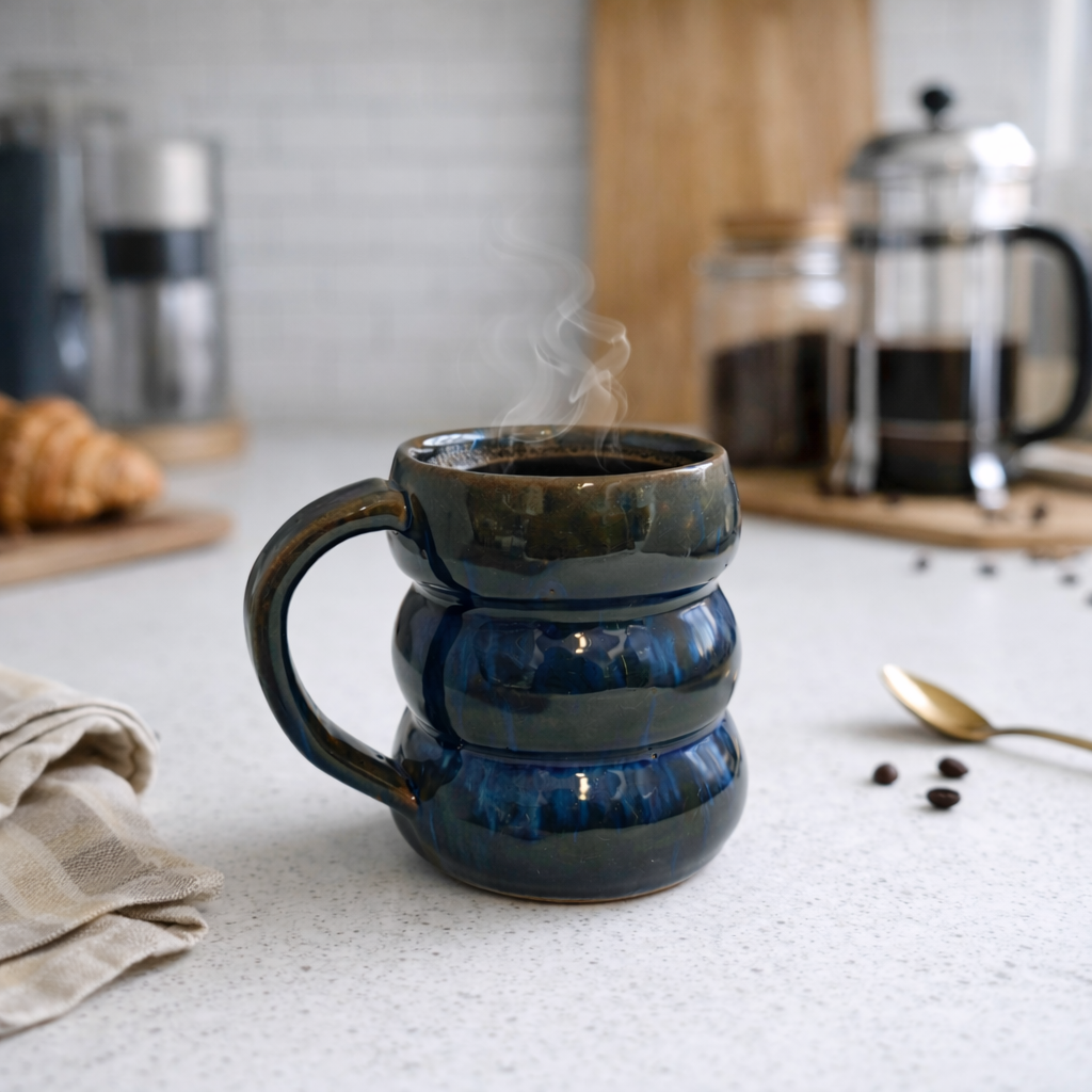 Bayt Midnight Ribbed Mug