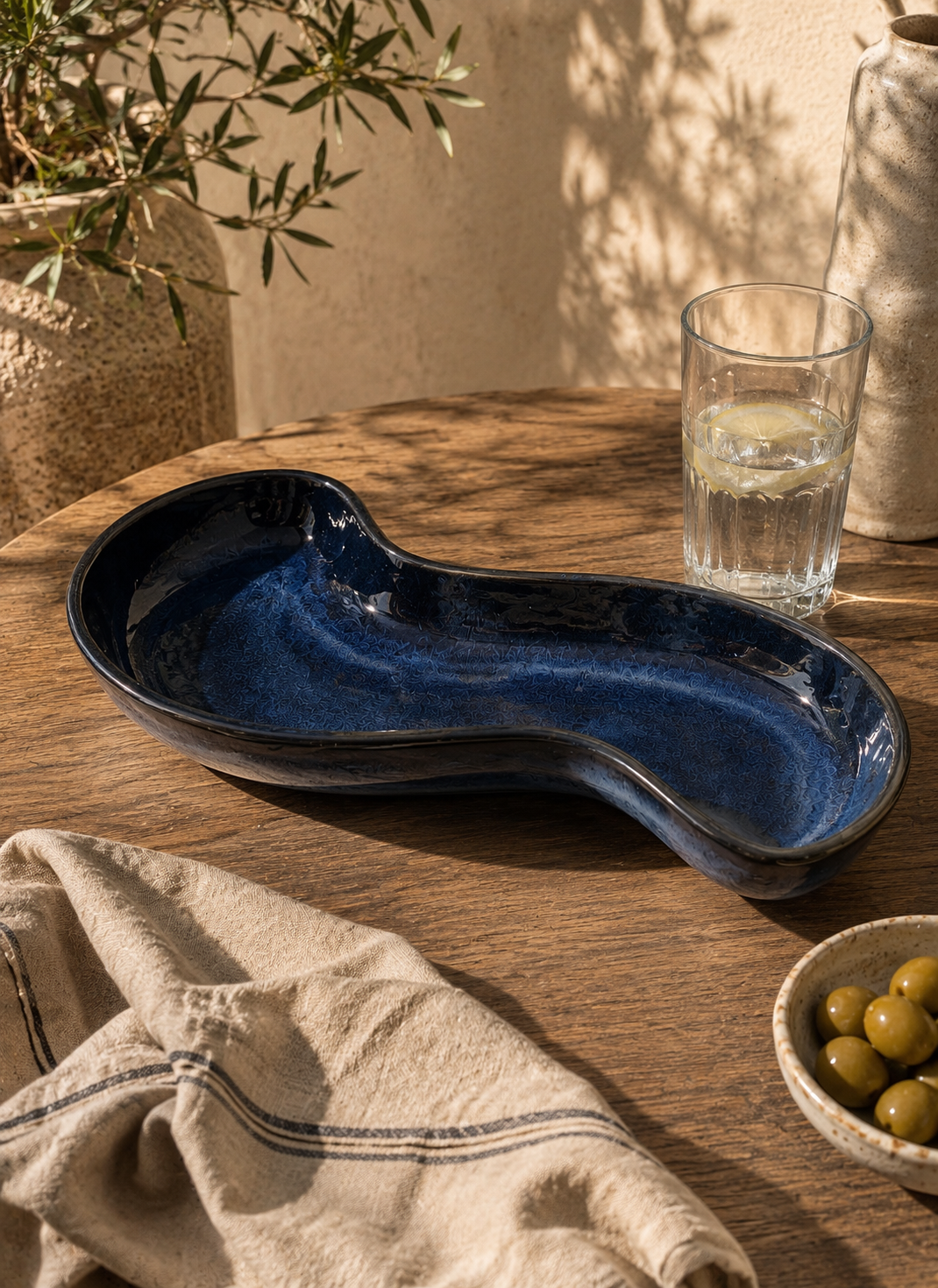Noir Wave Serving Platter