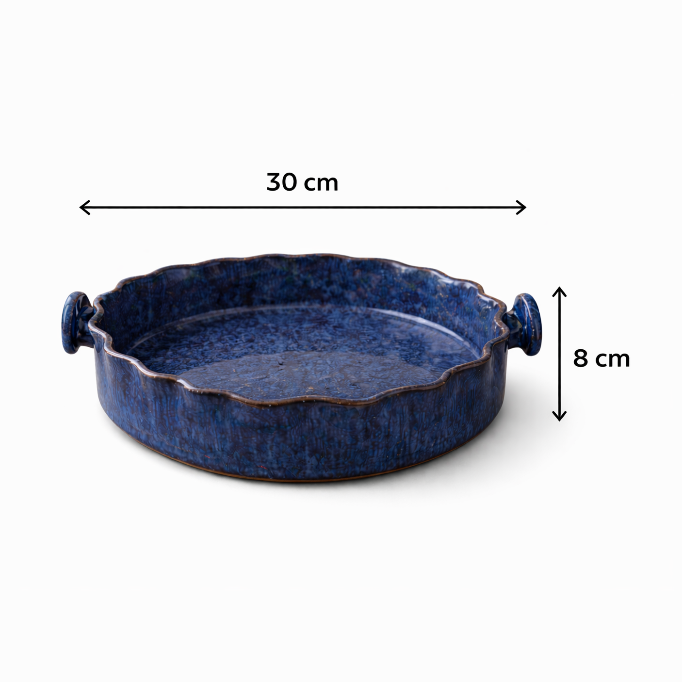 Azure Hearth Serving Dish