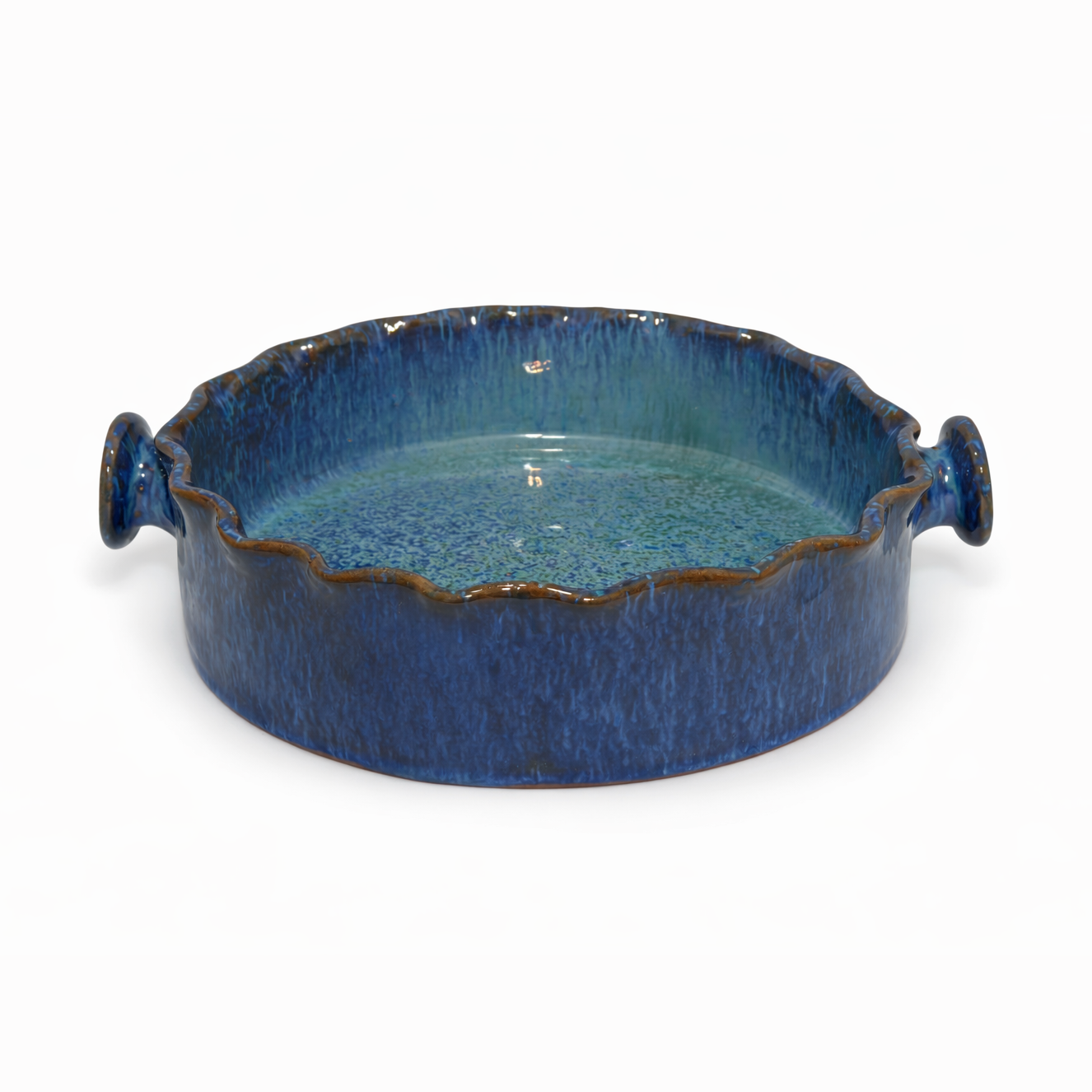 Azure Hearth Serving Dish