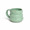Verdant Speckled Ribbed Mug