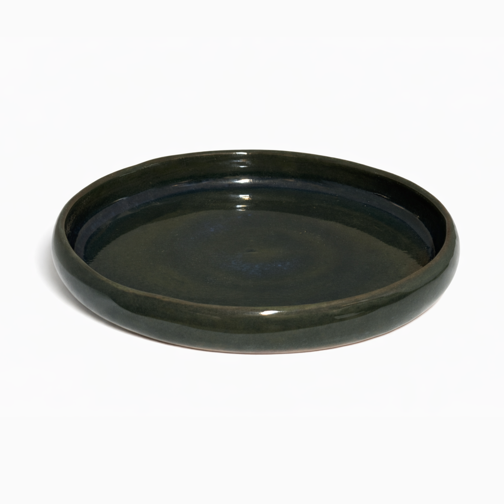 Verdant Glazed Serving Platter
