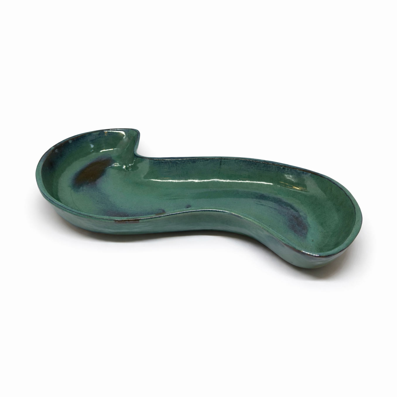 Emerald Wave Serving Platter