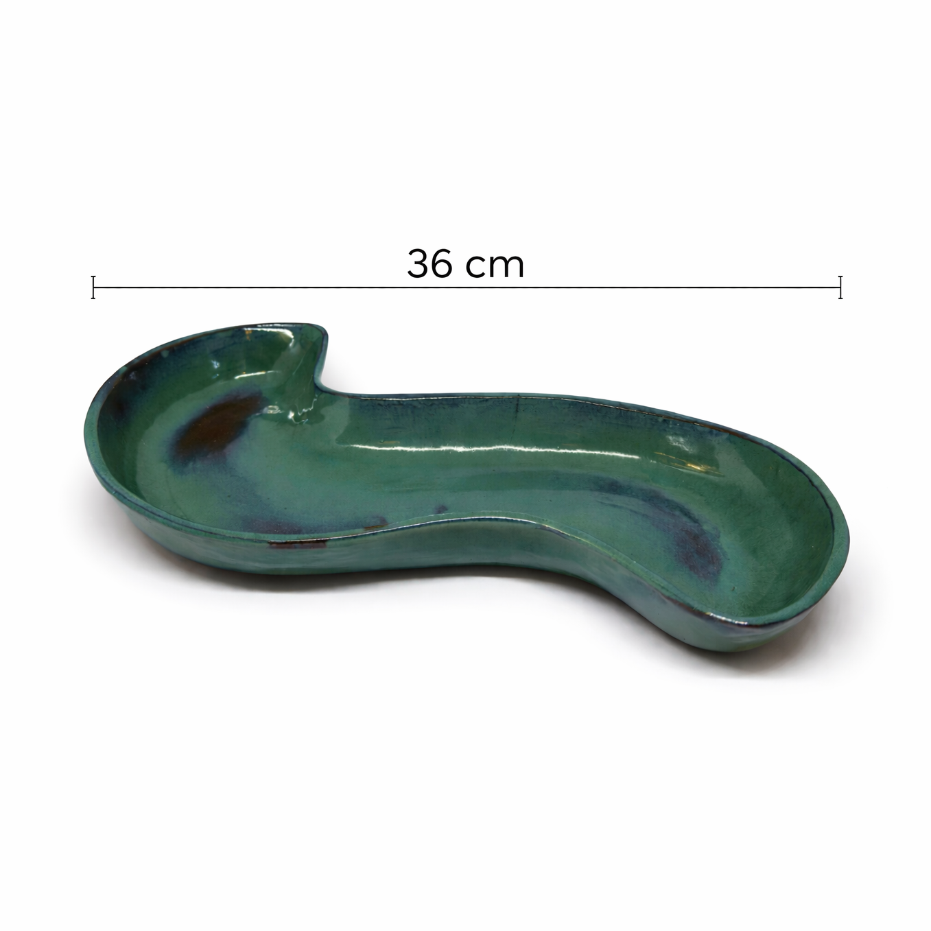 Emerald Wave Serving Platter