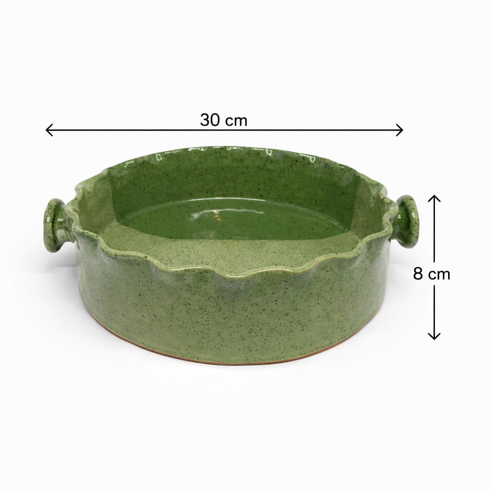 Olive Green Serving Dish