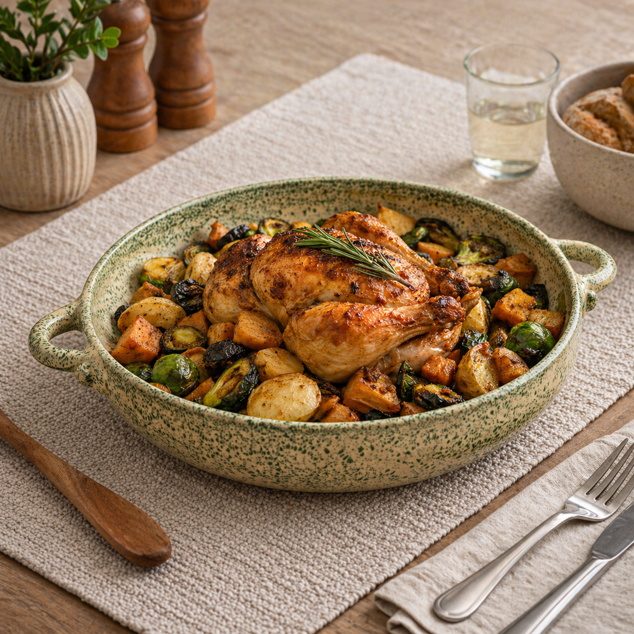 Verdant Meadow Serving Dish