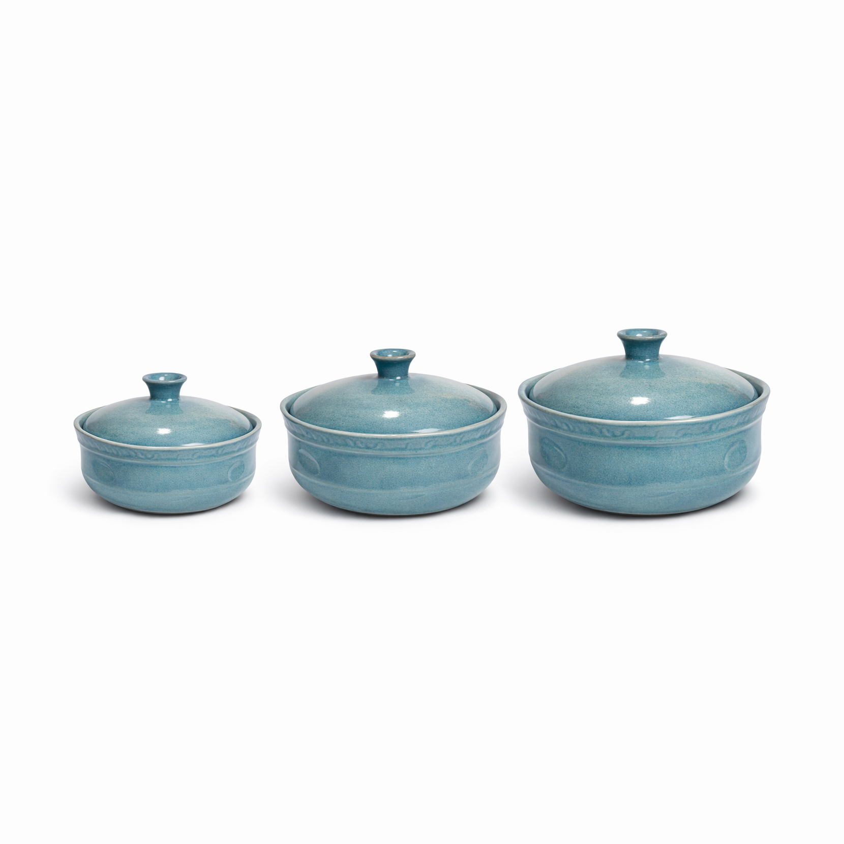Sage Hearth Covered Serving Set - 3 Pieces