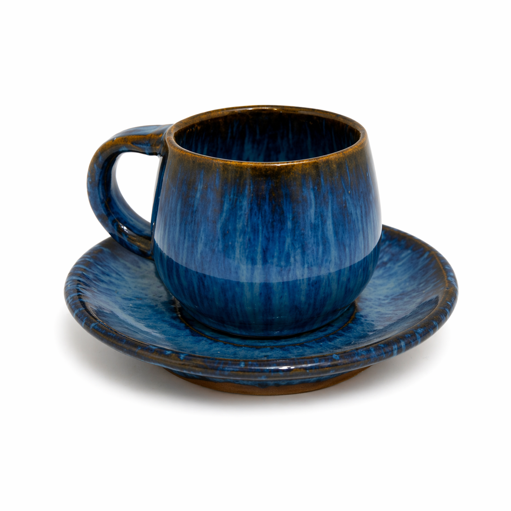 Deep Blue Espresso & Turkish Coffee Set