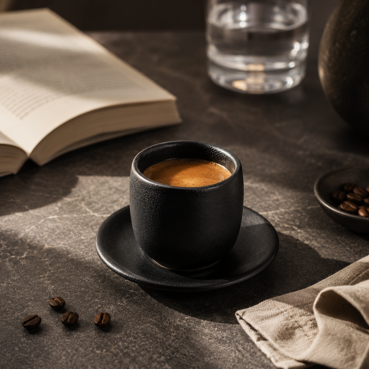 Bayt All Black Glossy Espresso Cup