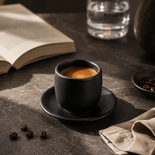 Bayt All Black Glossy Espresso Cup