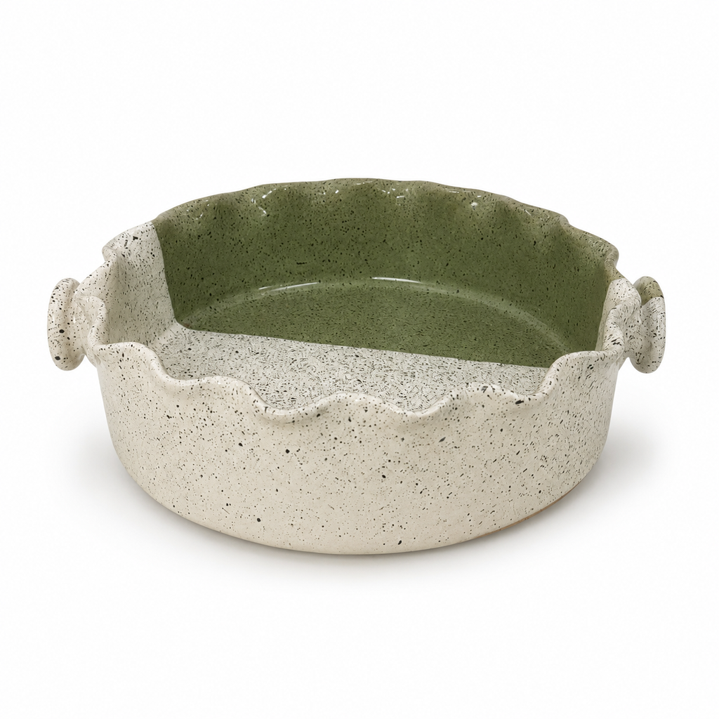 Sage Scallop Serving Dish