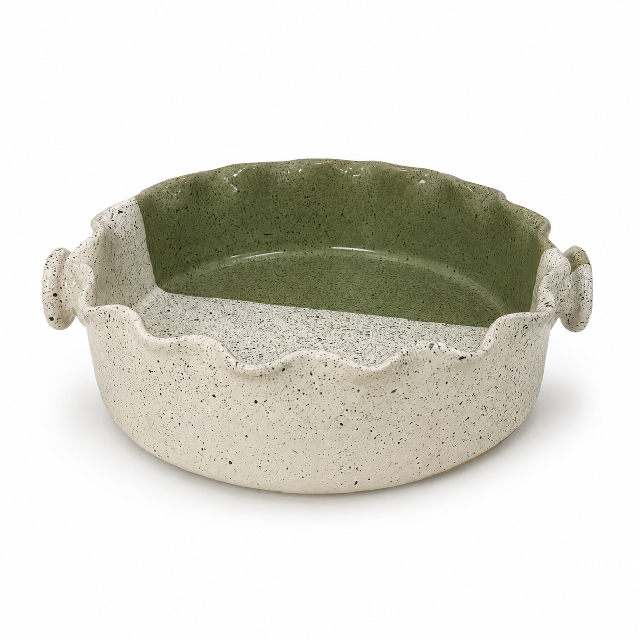 Sage Scallop Serving Dish