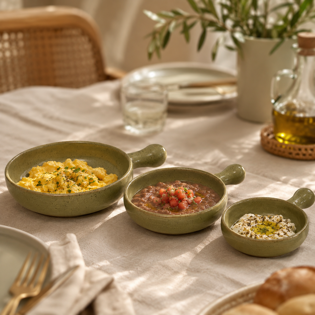 Olive Skillet Serving Set – 3 Pieces