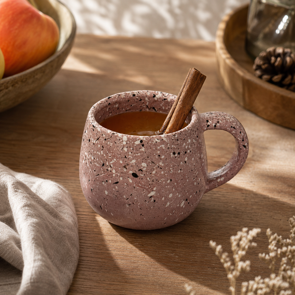 Pink Speckled Mug
