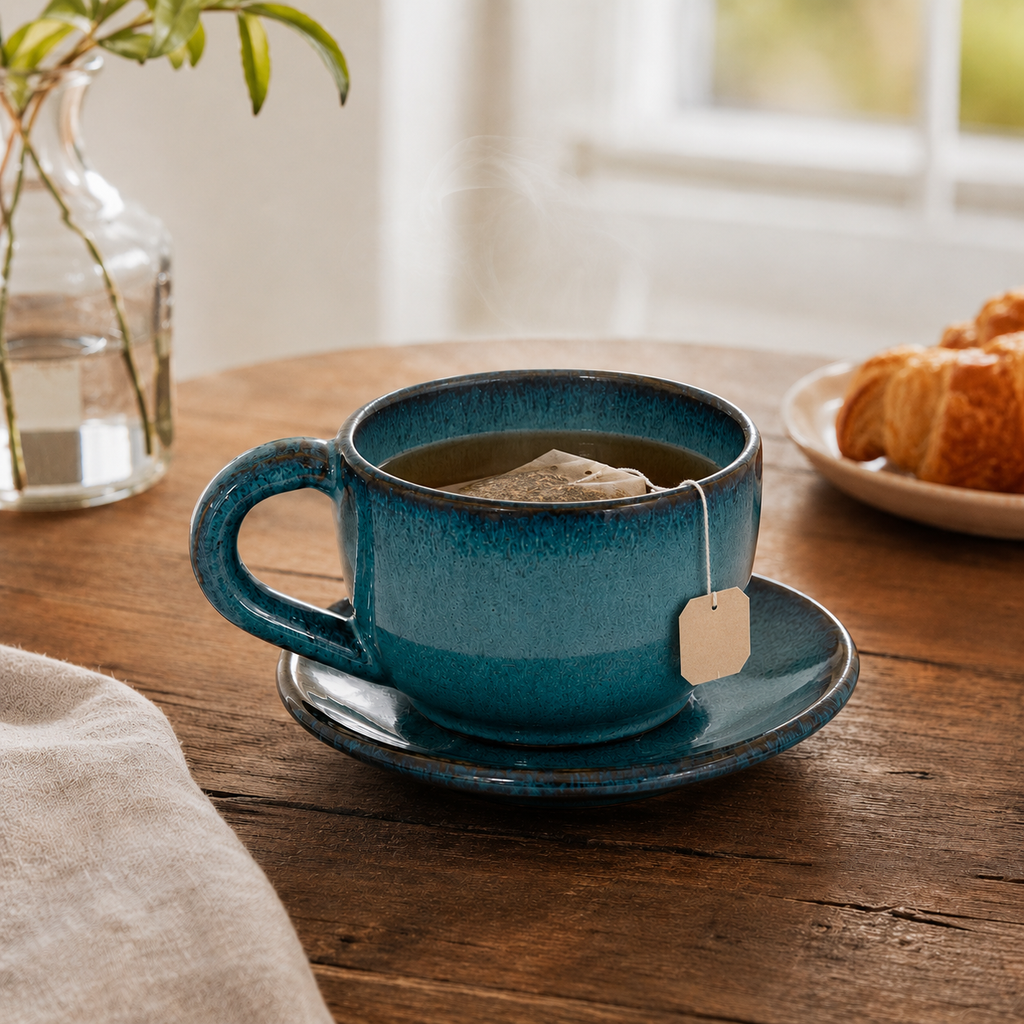 Coastal Blue Tea Cup & Saucer