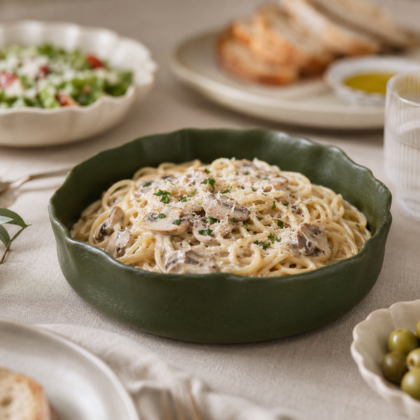 Olive Sculpted Serving Bowl – Medium