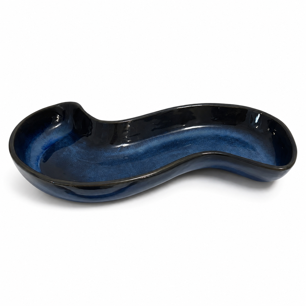 Midnight Wave Serving Platter