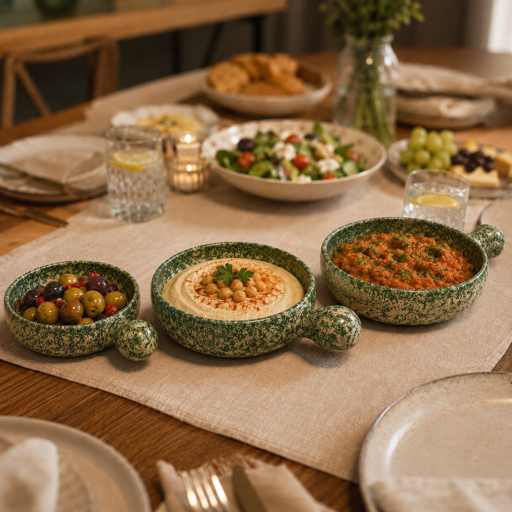 Moss Green Skillet Serving Set — 3 Piece Collection