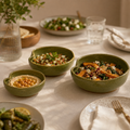 Olive Heart Bowl Set — 3 Piece Collection
