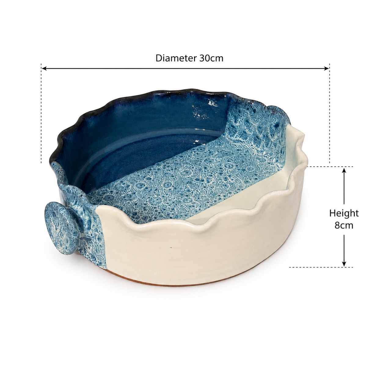 Ocean Drip Serving Dish
