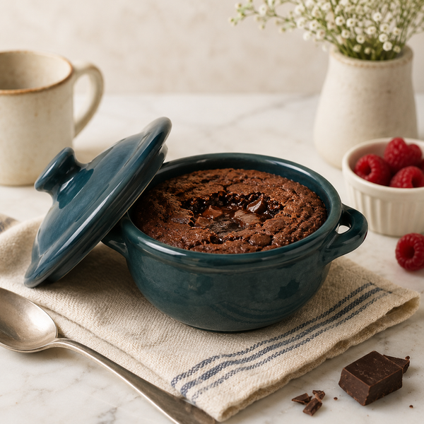 Midnight Blue Covered Dish – Small