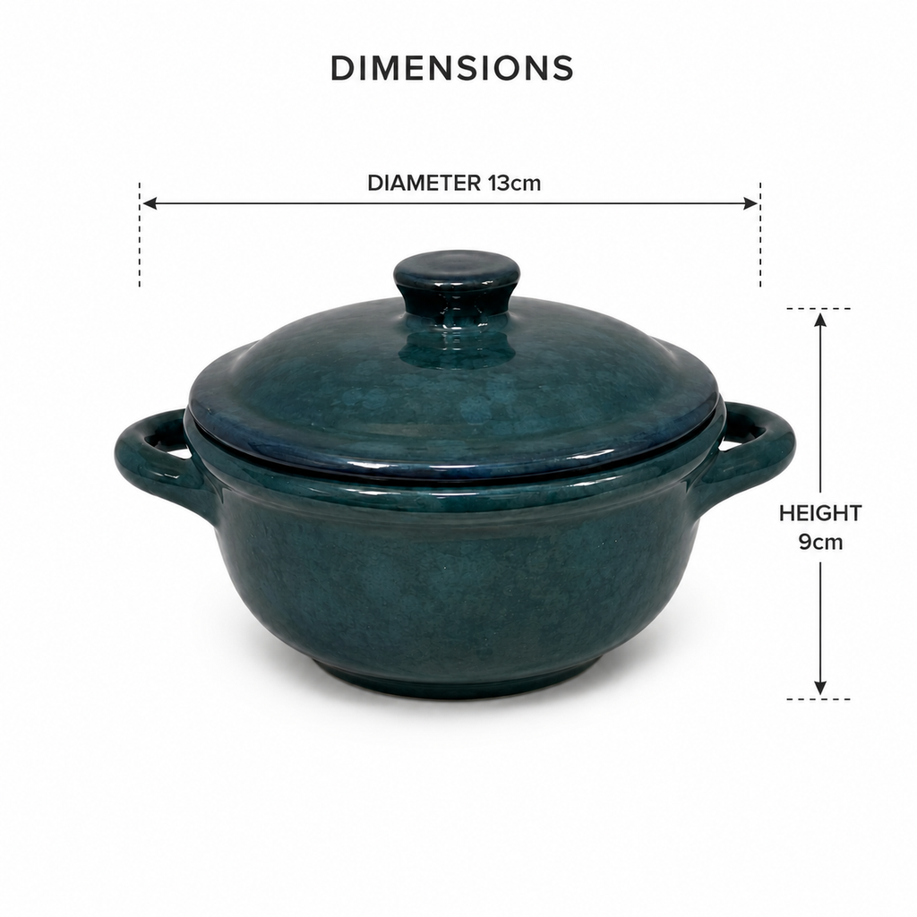 Midnight Blue Covered Dish – Small
