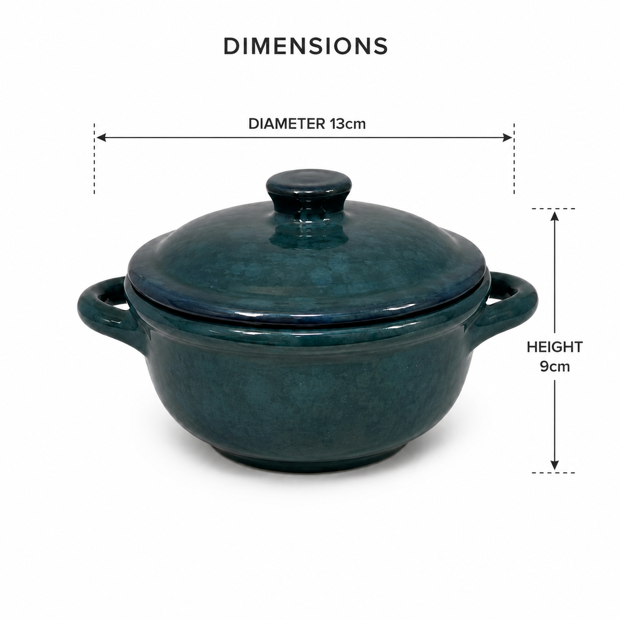 Midnight Blue Covered Dish – Small