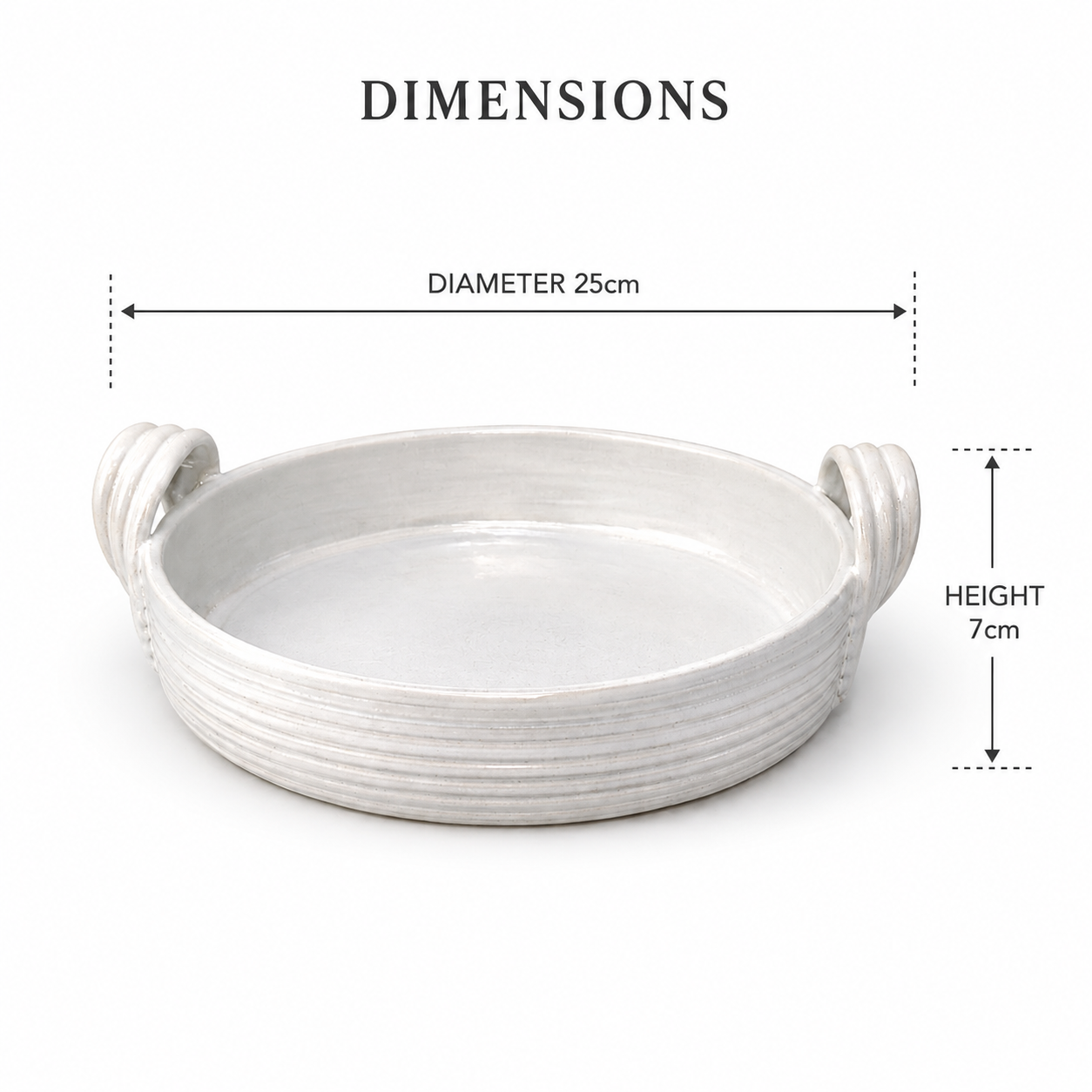 Pearl White Serving Dish | Bayt Selections Special