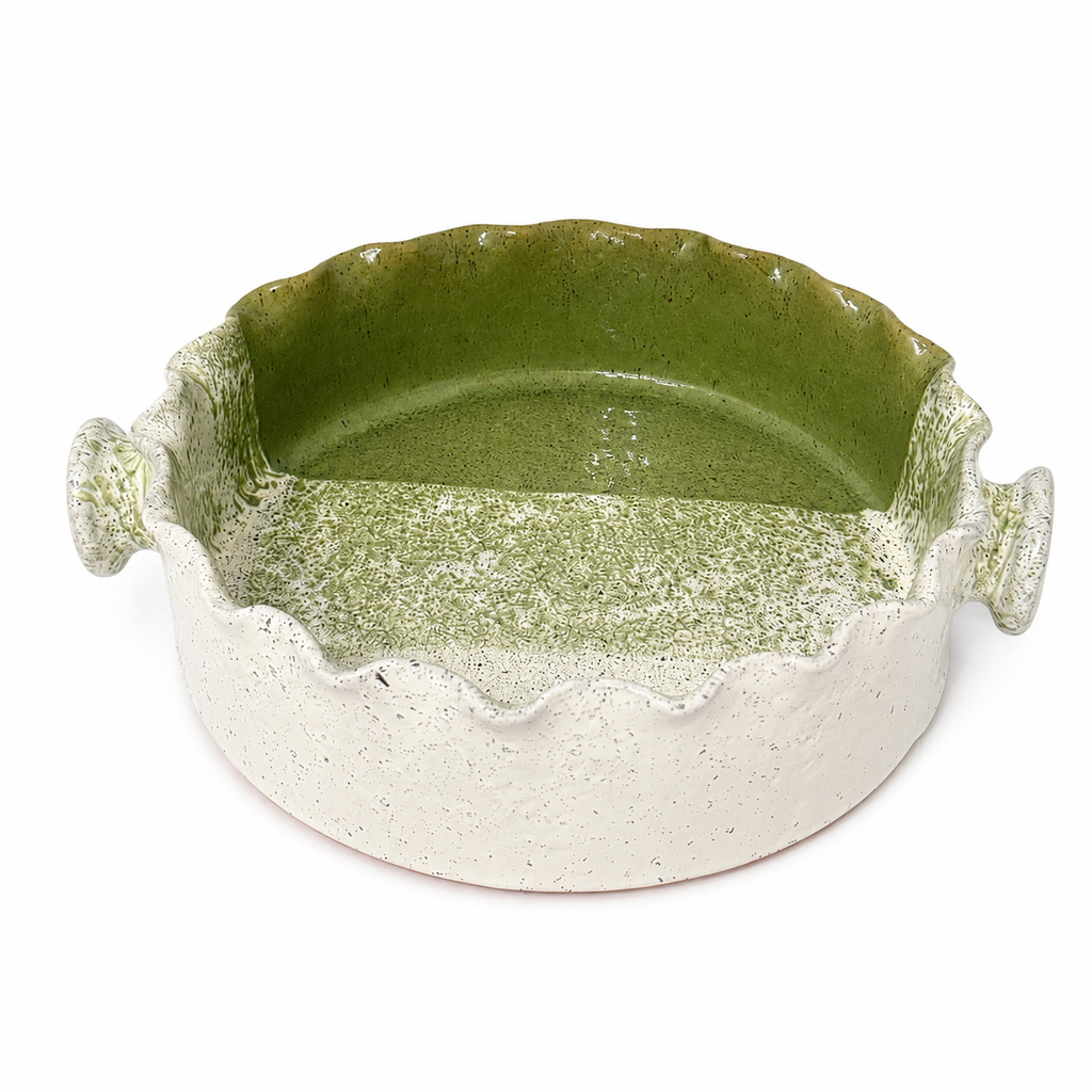 Moss Scallop Serving Dish