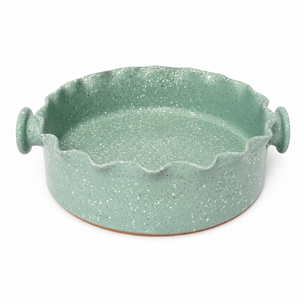 Mint Scallop Serving Dish
