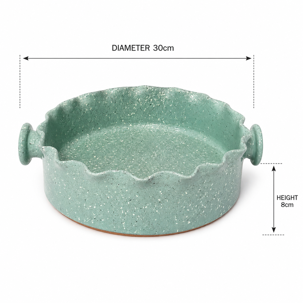 Mint Scallop Serving Dish