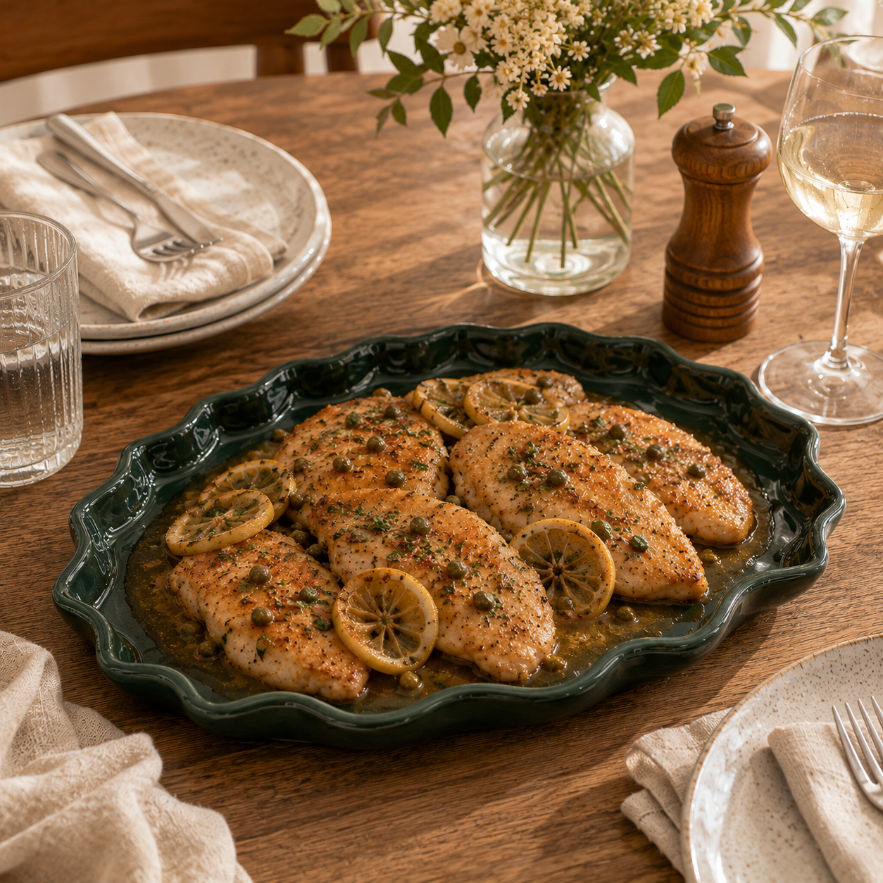 Forest Scallop Serving Platter