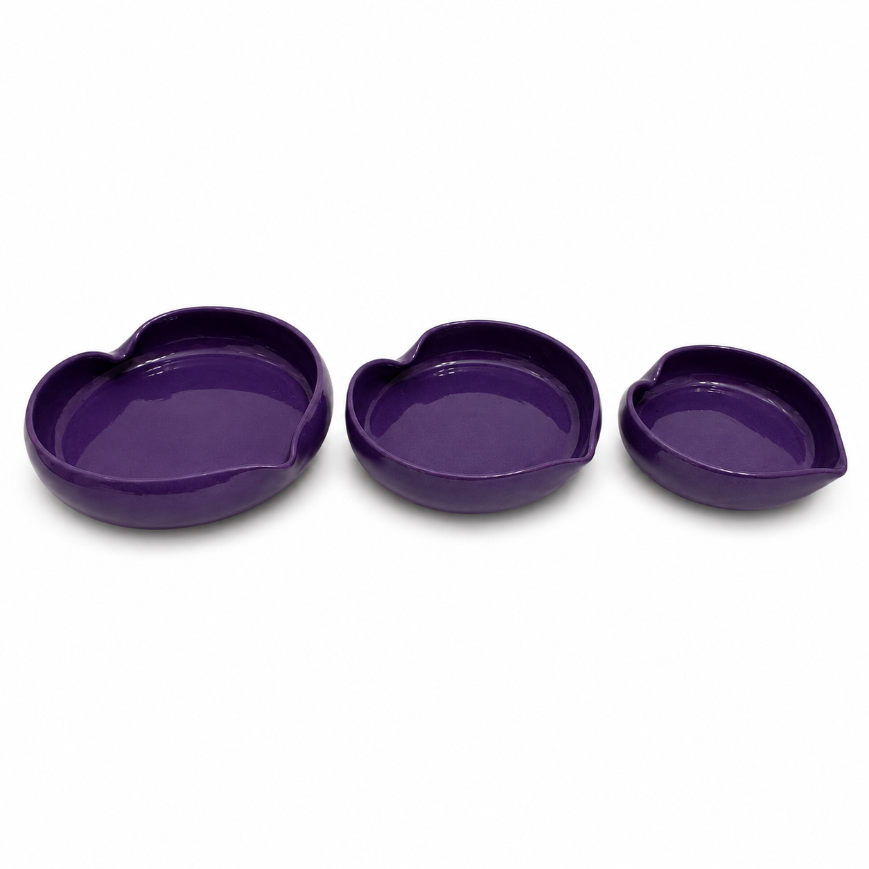 Imperial Purple Heart Bowl Set – 3 Piece Collection