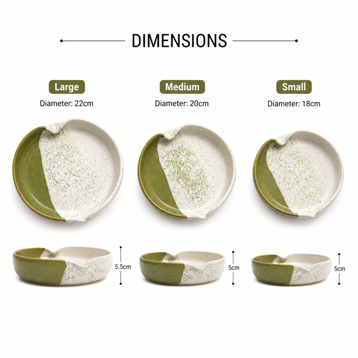 Olive Grove Heart Bowl Set – 3 Piece Collection