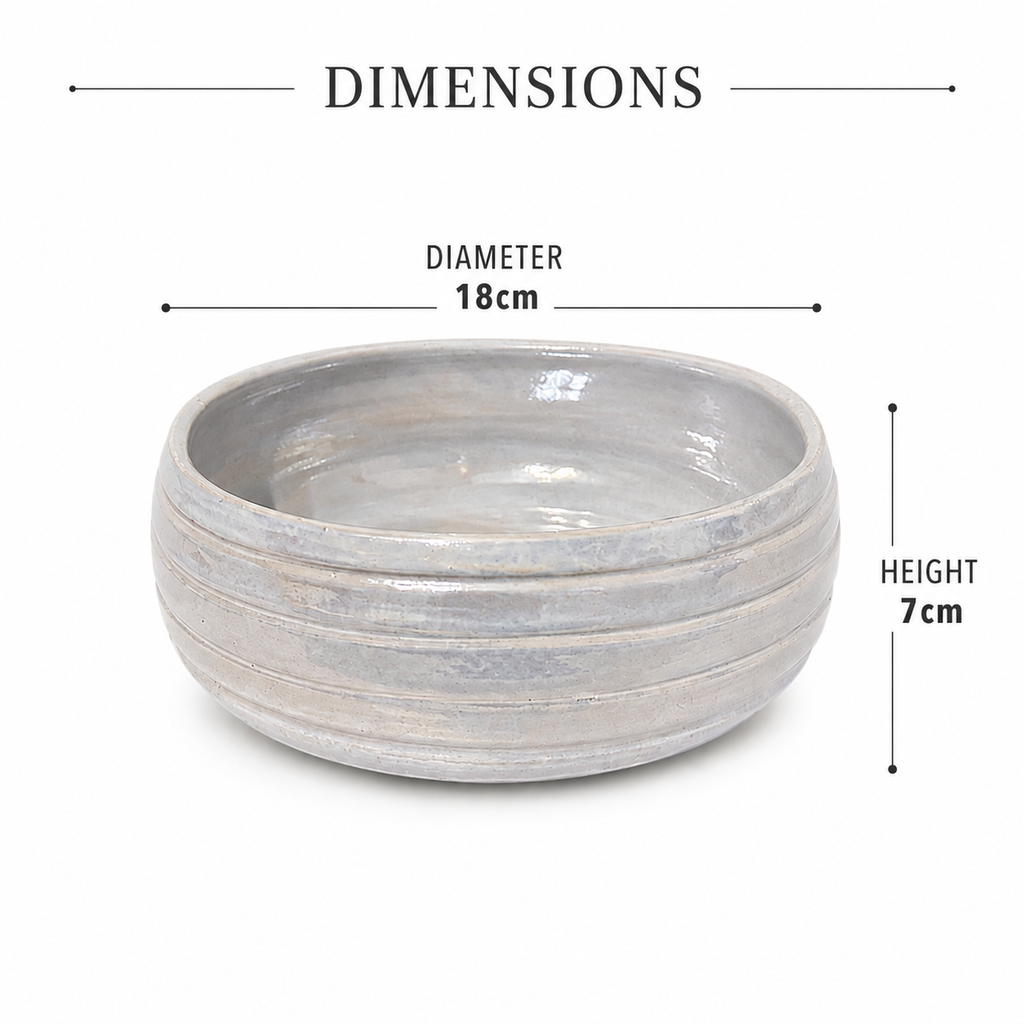 Pearl White Serving Bowl | Bayt Selections Special