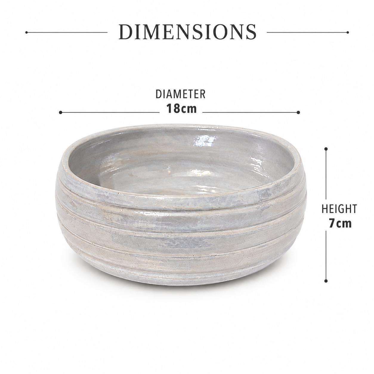 Pearl White Serving Bowl | Bayt Selections Special