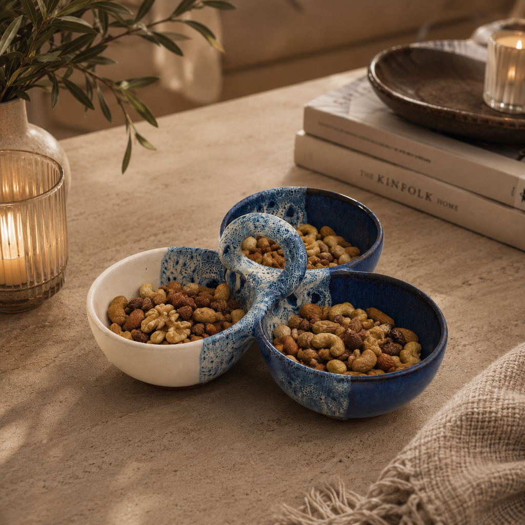 Coastal Trio Serving Bowl – 3 Section