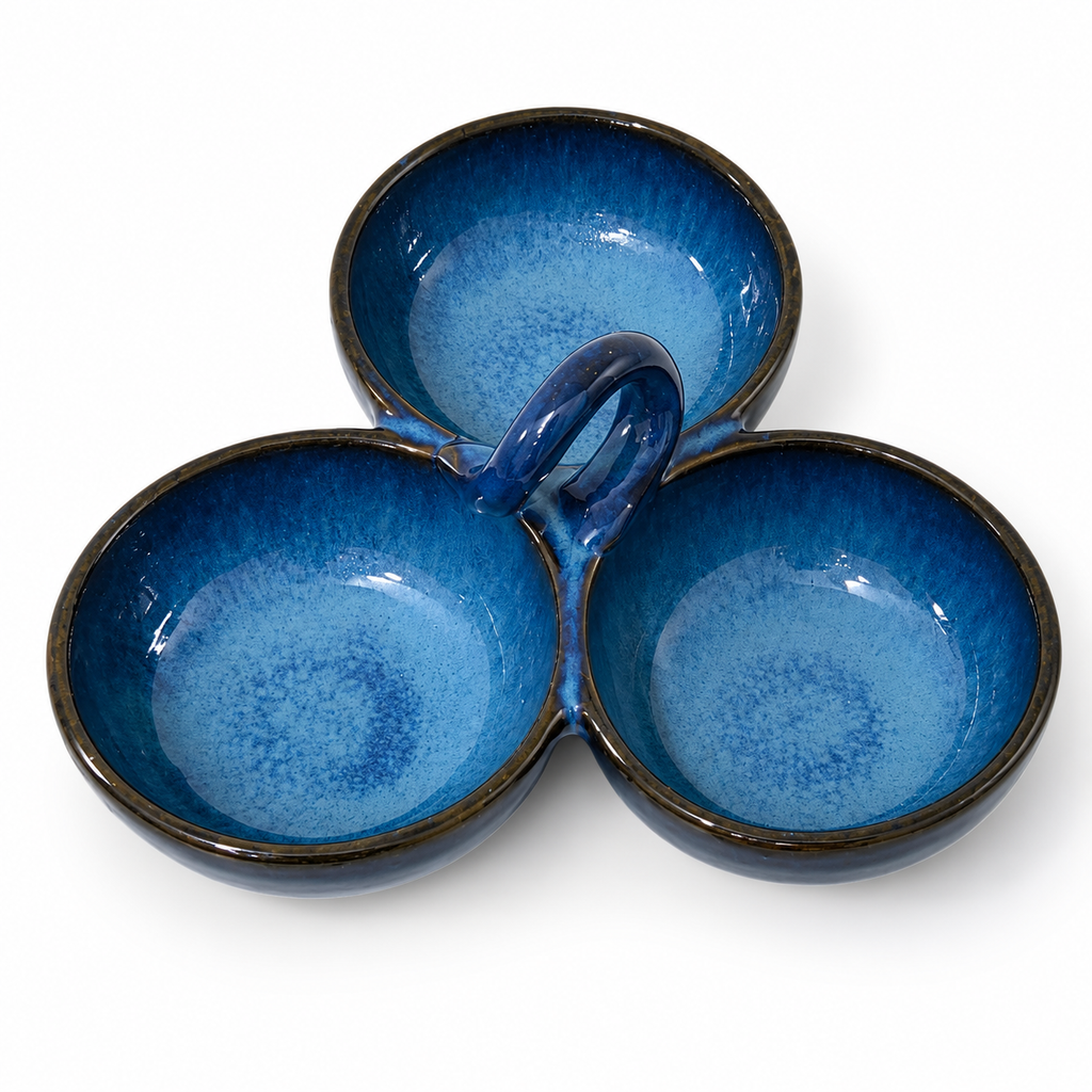 Deep Tide Trio Serving Bowl – 3 Section