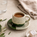 Olive Speck Espresso & Turkish Coffee Set