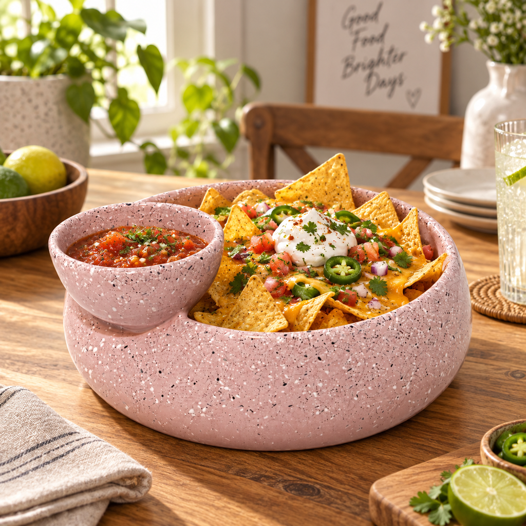 Pink Gather Dip & Serve Bowl