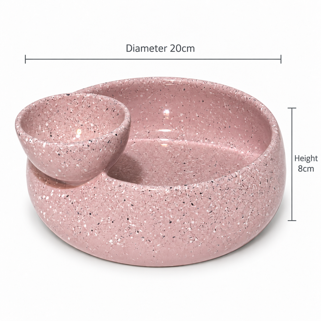 Pink Gather Dip & Serve Bowl