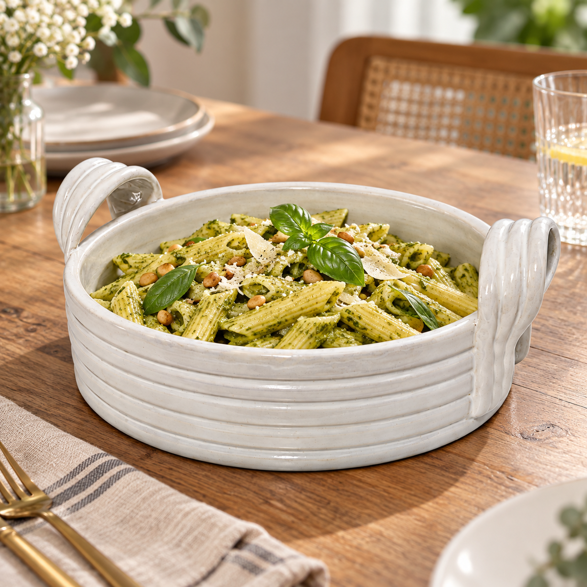 Pearl White Serving Dish | Bayt Selections Special