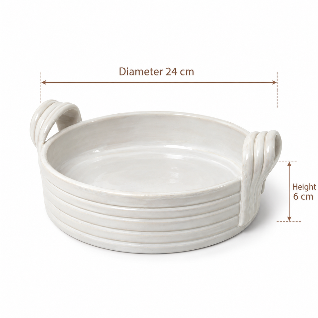 Pearl White Serving Dish | Bayt Selections Special