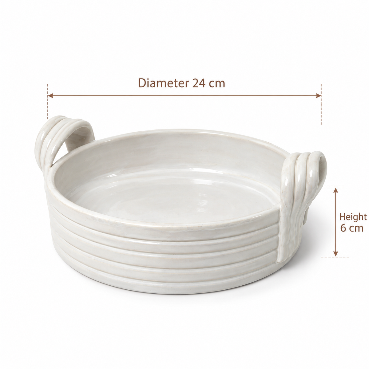 Pearl White Serving Dish | Bayt Selections Special