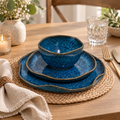 Deep Blue Dinner Set – 3-Piece Collection