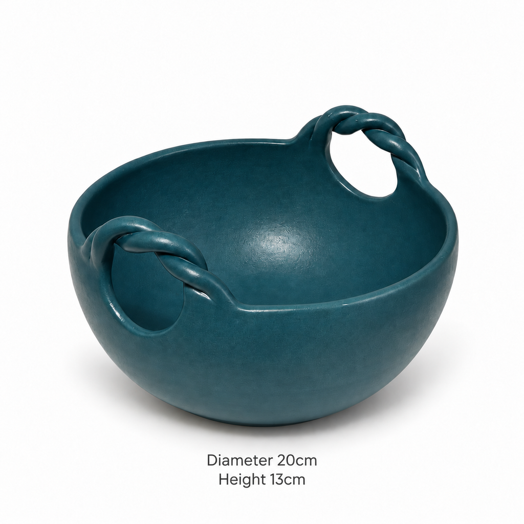 Teal Hearth Bowl