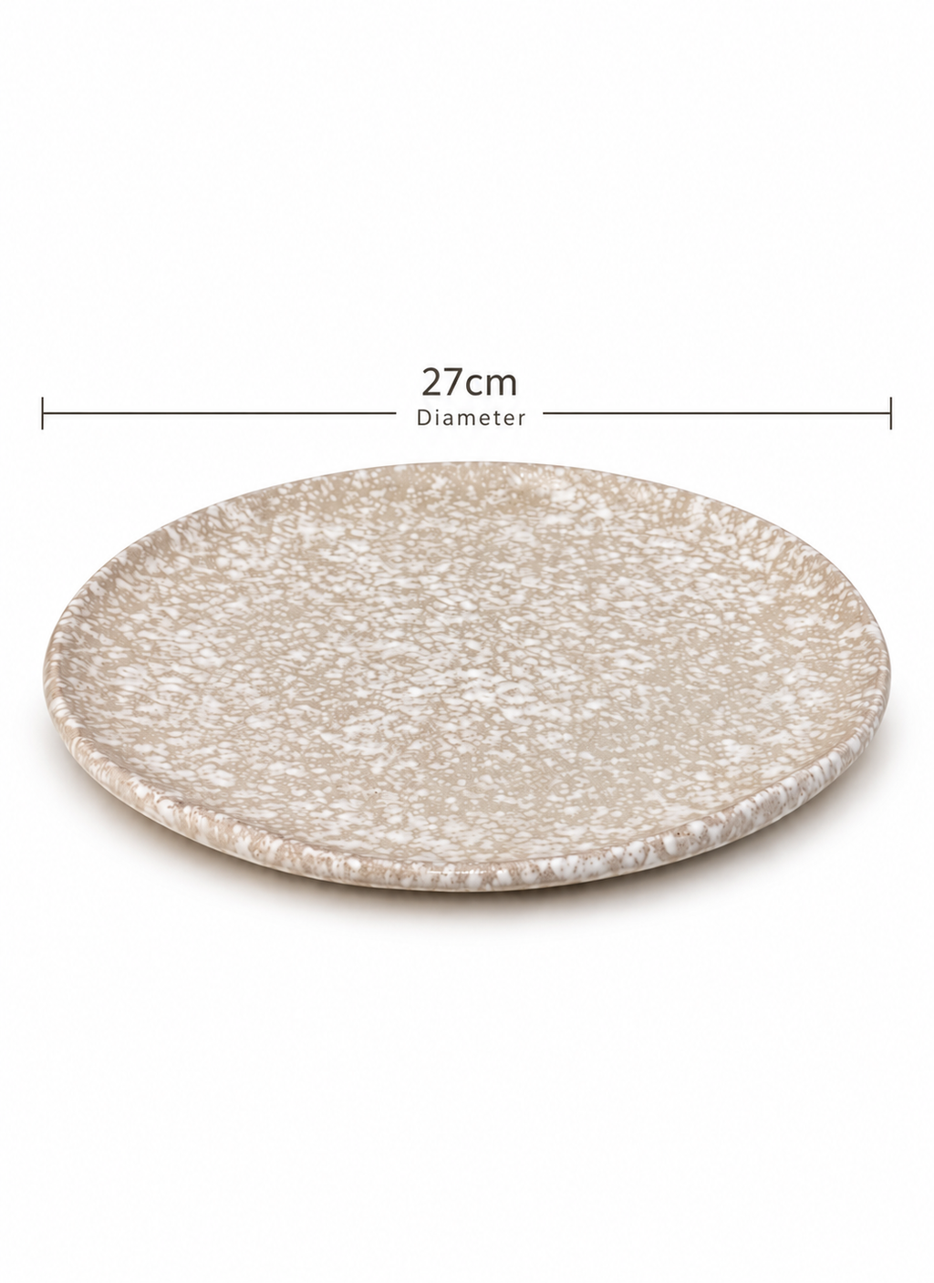 Sandstone Speckled Dinner Plate – 27 cm